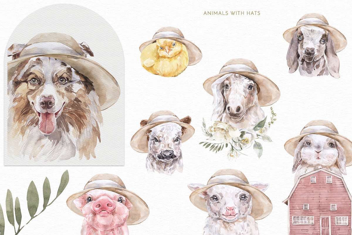 Animals Watercolor Clipart Bundle, an Animal Illustration by Cat In Colour (Photo 33 of 41)