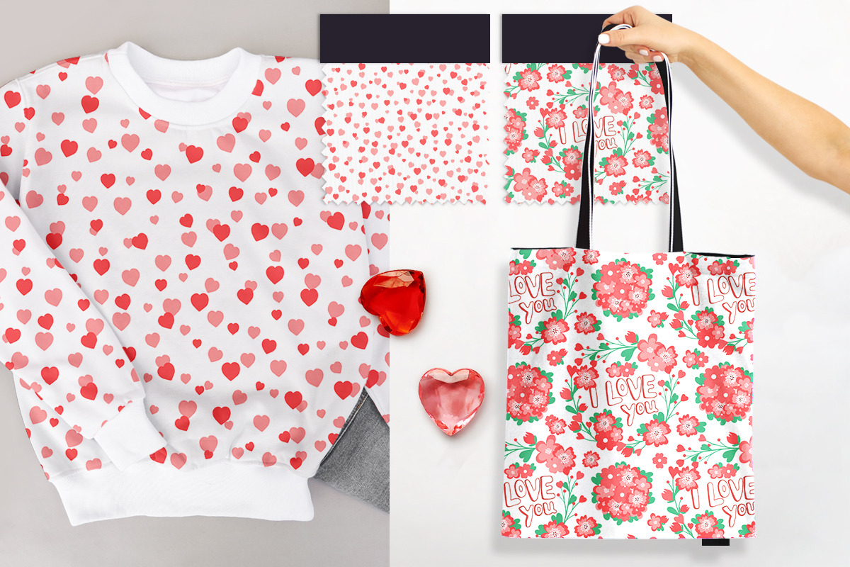 Valentines Element Seamless Pattern, a Decorative Illustration by Diana Kovach (Photo 5 of 9)