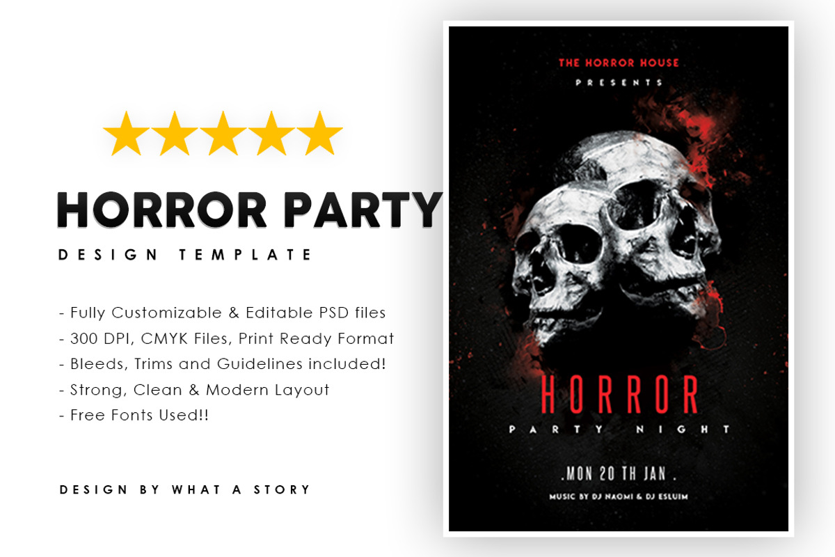 Horro Party, a Flyer Template by What a Story (Photo 1 of 2)