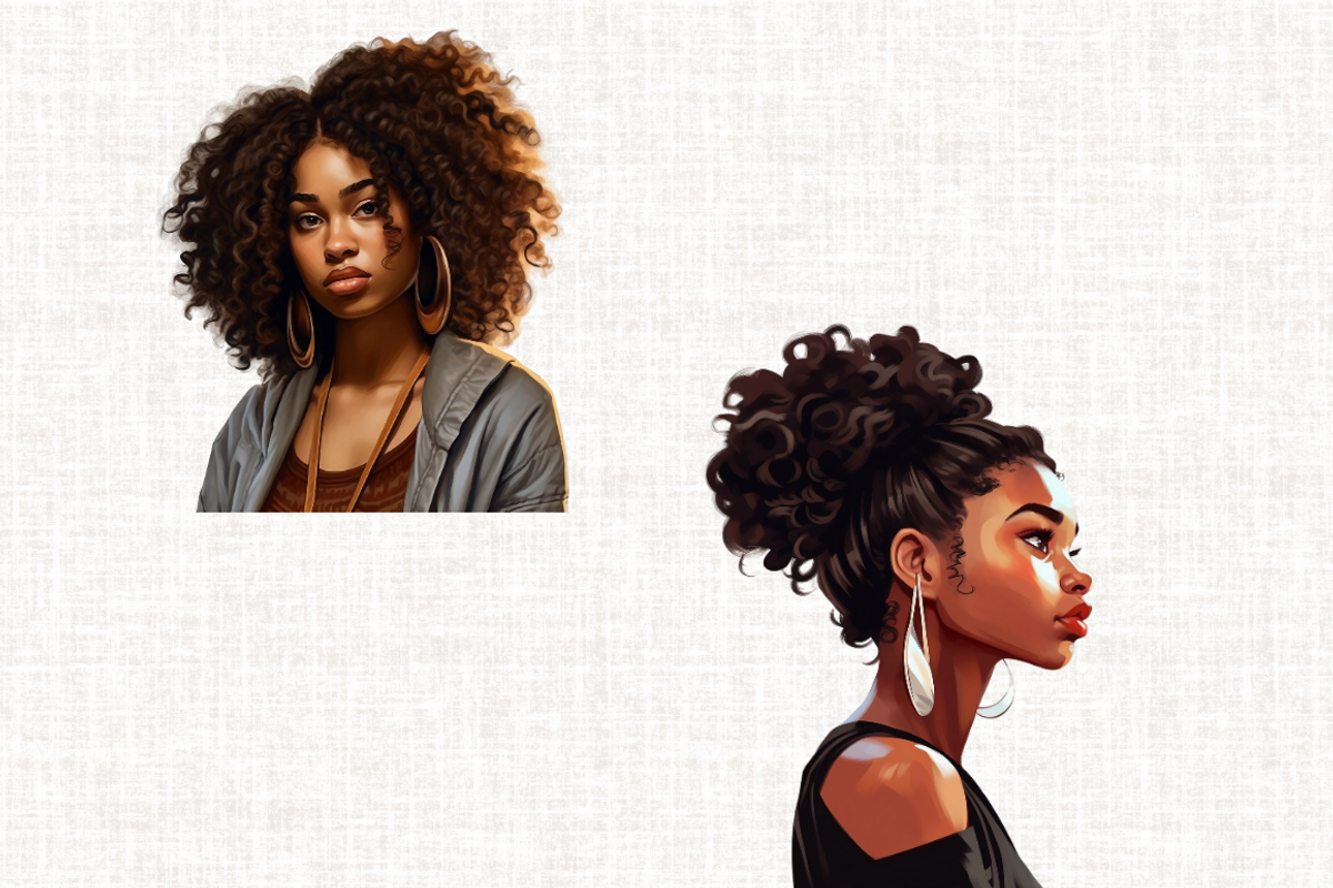 African American Modern Girl, a Person Illustration by Mash Mash Stickers (Photo 7 of 8)