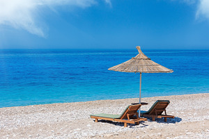 Summer morning beach., a Nature Photo by YuriyB
