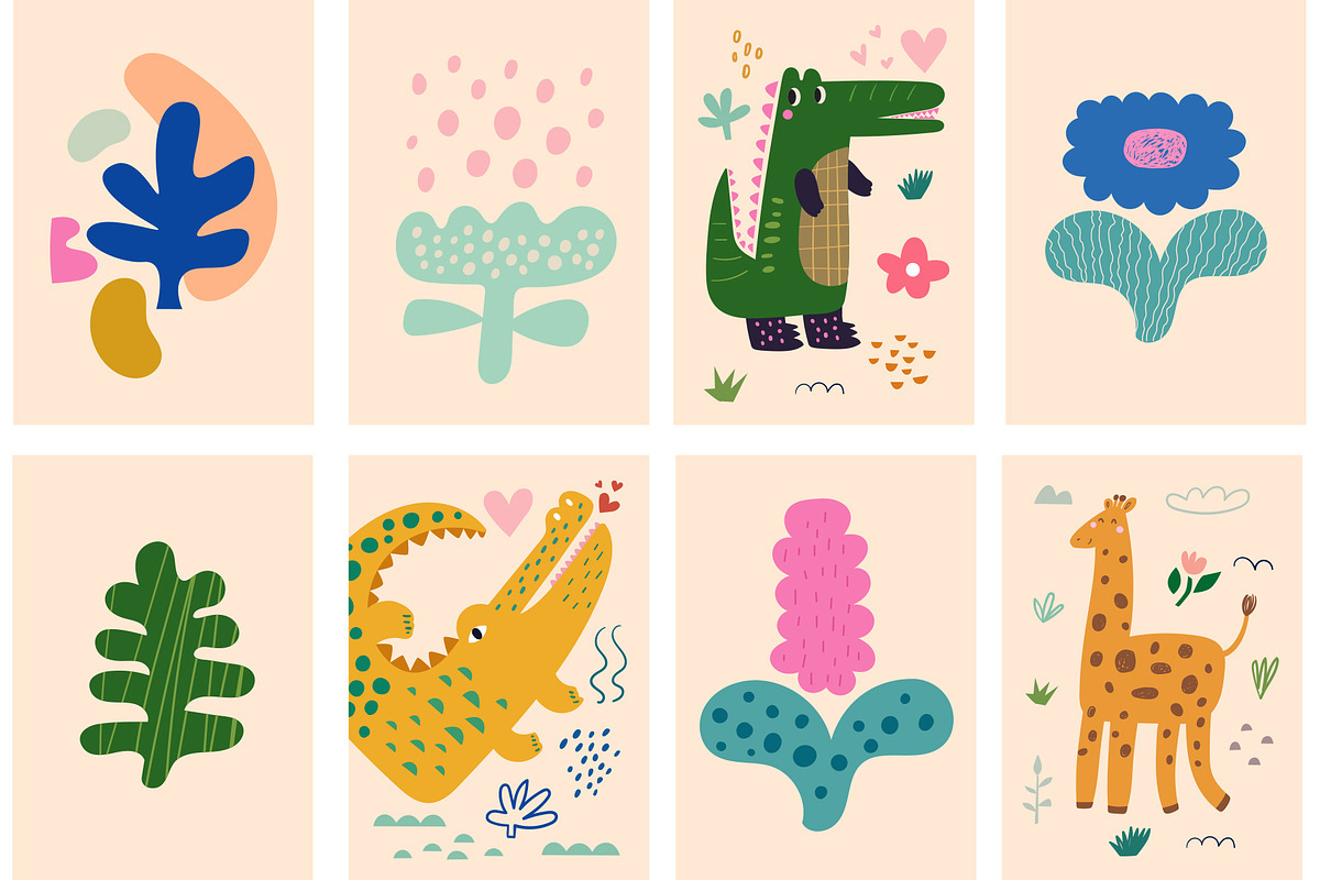 Cute baby crocodiles illustrations, an Animal Illustration by MoleskoStudio (Photo 14 of 23)