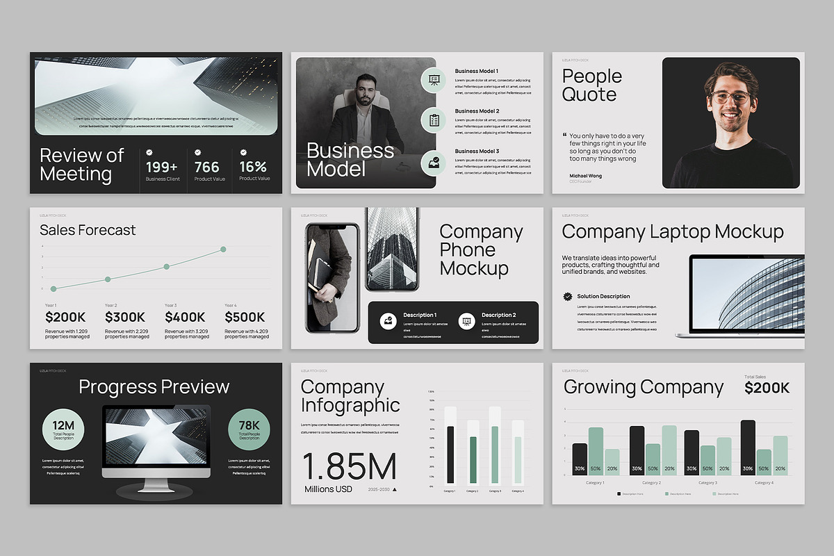 Pitch Deck PowerPoint, a Presentation Template by rgbryand (Photo 3 of 7)