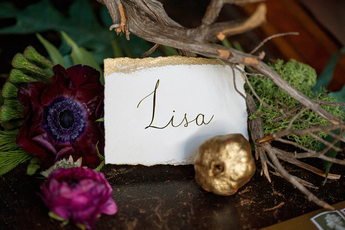 Luberon. Fine art Font. preview 7