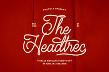 Headtrec Monoline Vintage Font