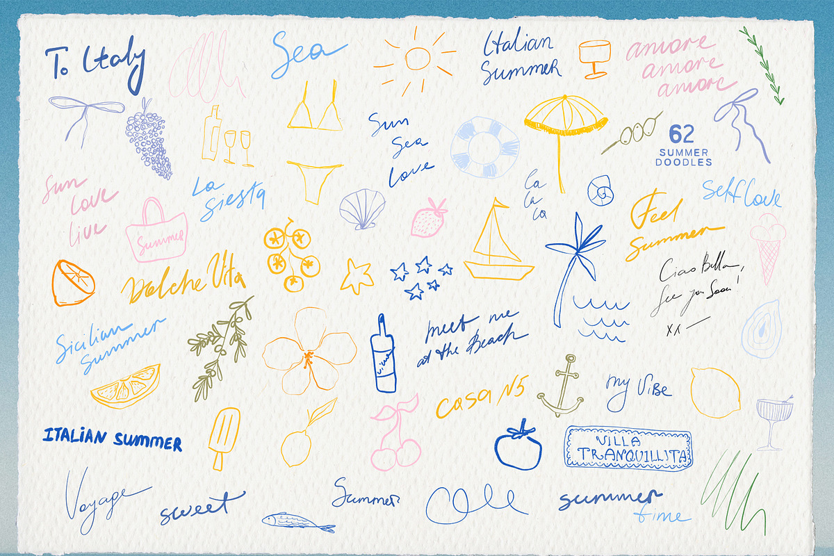 Italian Summer Collage Pack, an Object Graphic by lerinartstudio (Photo 8 of 10)