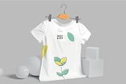 Broad Neck Half Sleeves Shirt Mockup, an Advertising Mockup by megostudi0 (Thumbnail 2 of 7)