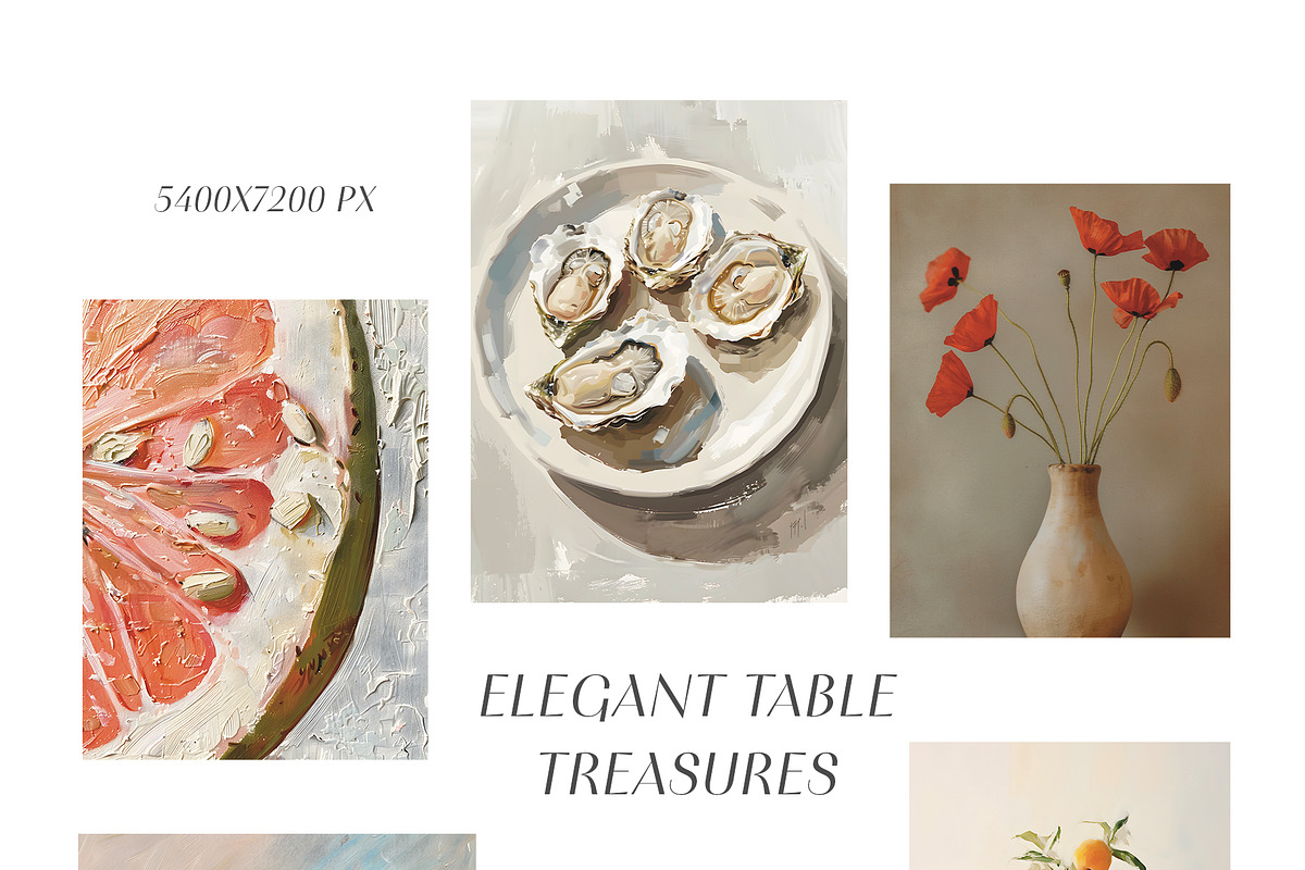 Elegant table treasures. Poster set, a Background Graphic by Lidberia (Photo 5 of 12)
