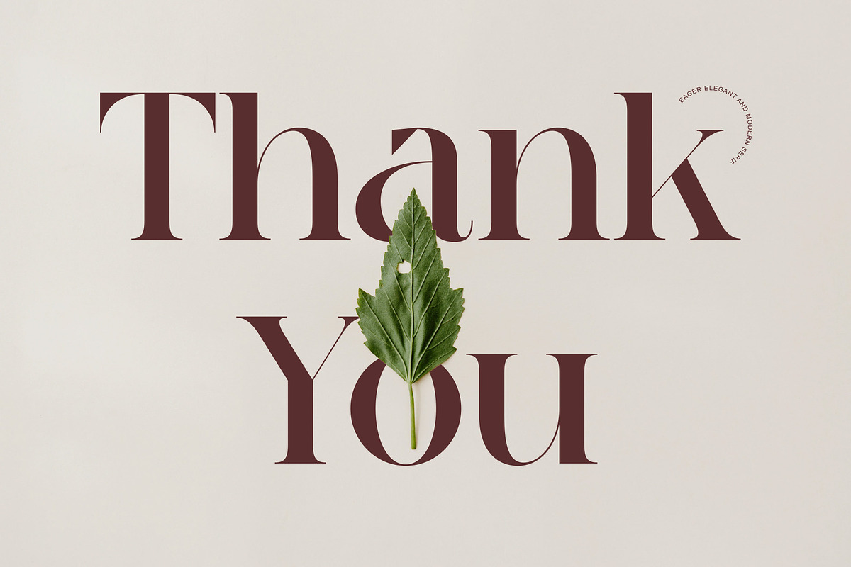 Eagers Elegant And Modern Serif, a Serif Font by Muflieart (Photo 8 of 9)