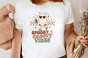 Spooky And Groovy Vibes Ghost PNG, a Seasonal Illustration by CrexoraLab (Thumbnail 3 of 4)