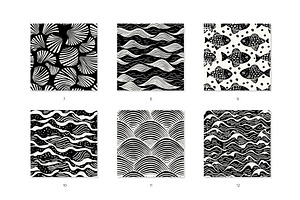 Underwater Seamless Patterns Bundle