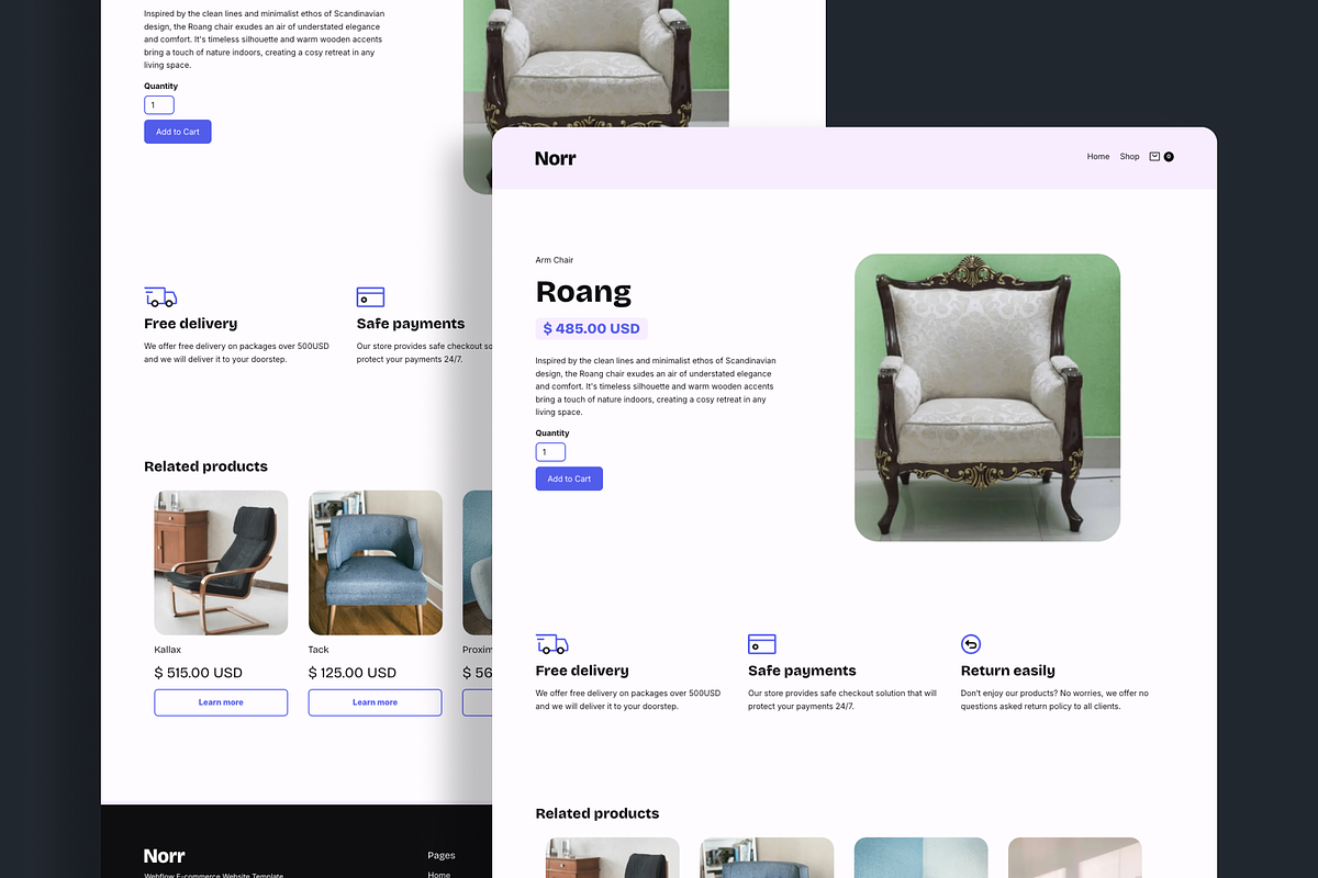 Norr - Webflow & Figma Template, a Landing Page Template by Toms Design (Photo 3 of 4)
