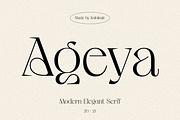 Ageya - Modern Elegant Serif Font, a Serif Font by Kulokale (Thumbnail 1 of 12)
