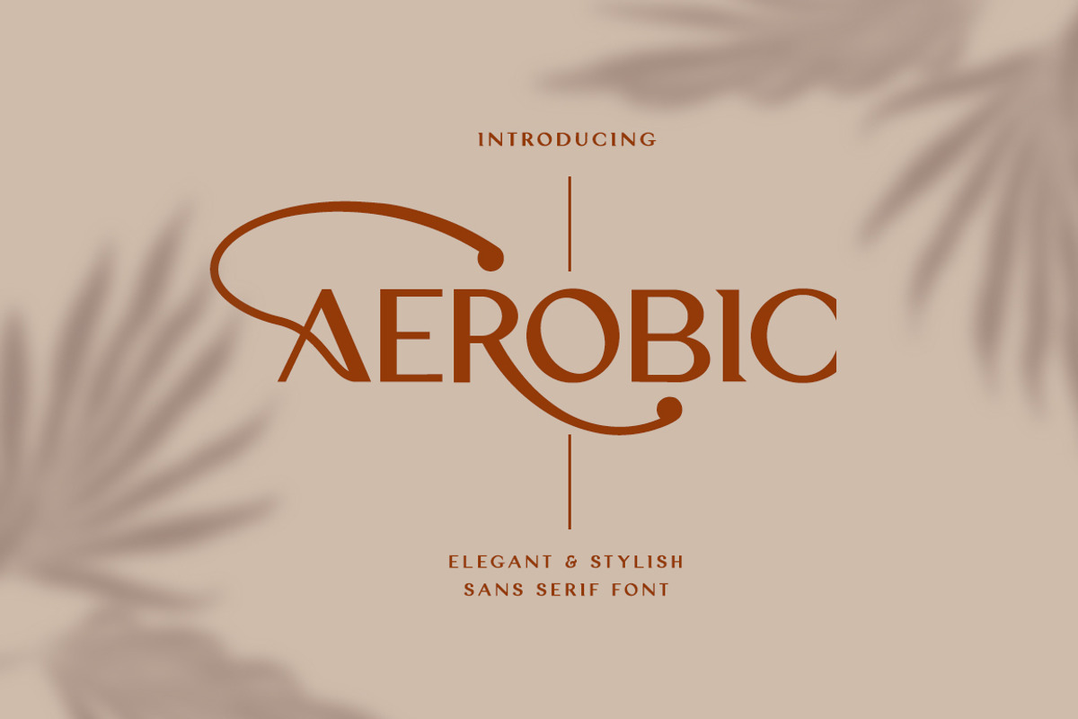 Aerobic, a Sans Serif Font by Wildan Type (Photo 1 of 7)