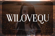 Wilovequ - Font, a Slab Serif Font by artchiles_design (Thumbnail 1 of 5)