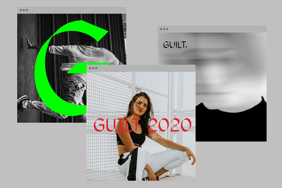 Srg-Beast of guilt display typeface preview 8