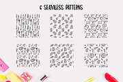 School days-clipart+lettering, an Education Illustration by Astarte_design (Thumbnail 9 of 11)