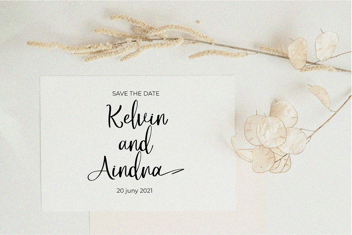 Rattin Gotica Elegant Script Font, a Script Font by NTC Graphic (Photo 6 of 9)