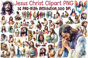 Jesus Christ Clipart PNG, an Illustration by Sublimation Artist (Thumbnail 1 of 6)
