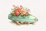 Summer Surfboard Clipart, an Illustration by CreationArt (Thumbnail 9 of 10)