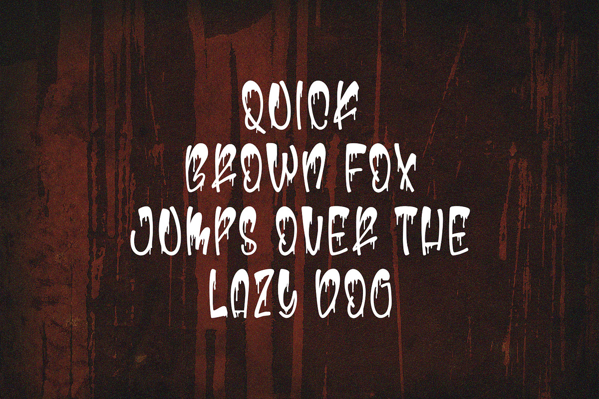 Ludiezt Dripping Display Font, a Handwritten Font by Maulana Creative (Photo 7 of 7)
