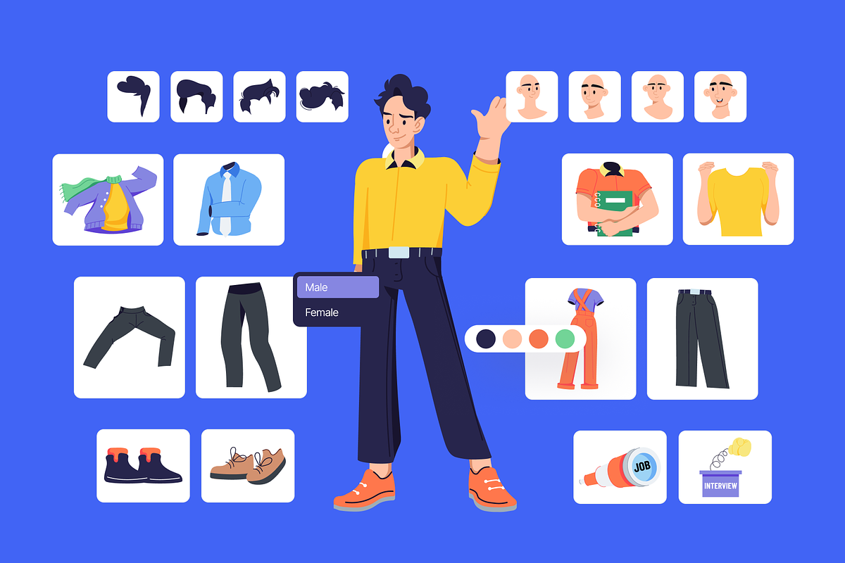 Animated Interview Illustration Set, an Object Illustration by Prosymbols (Photo 4 of 13)