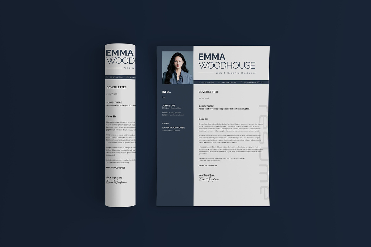 Resume Template 3 Pages with Photo, a Resume Template by Creatiya Type (Photo 4 of 4)