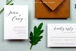 La Angelie Wedding Calligraphy Font