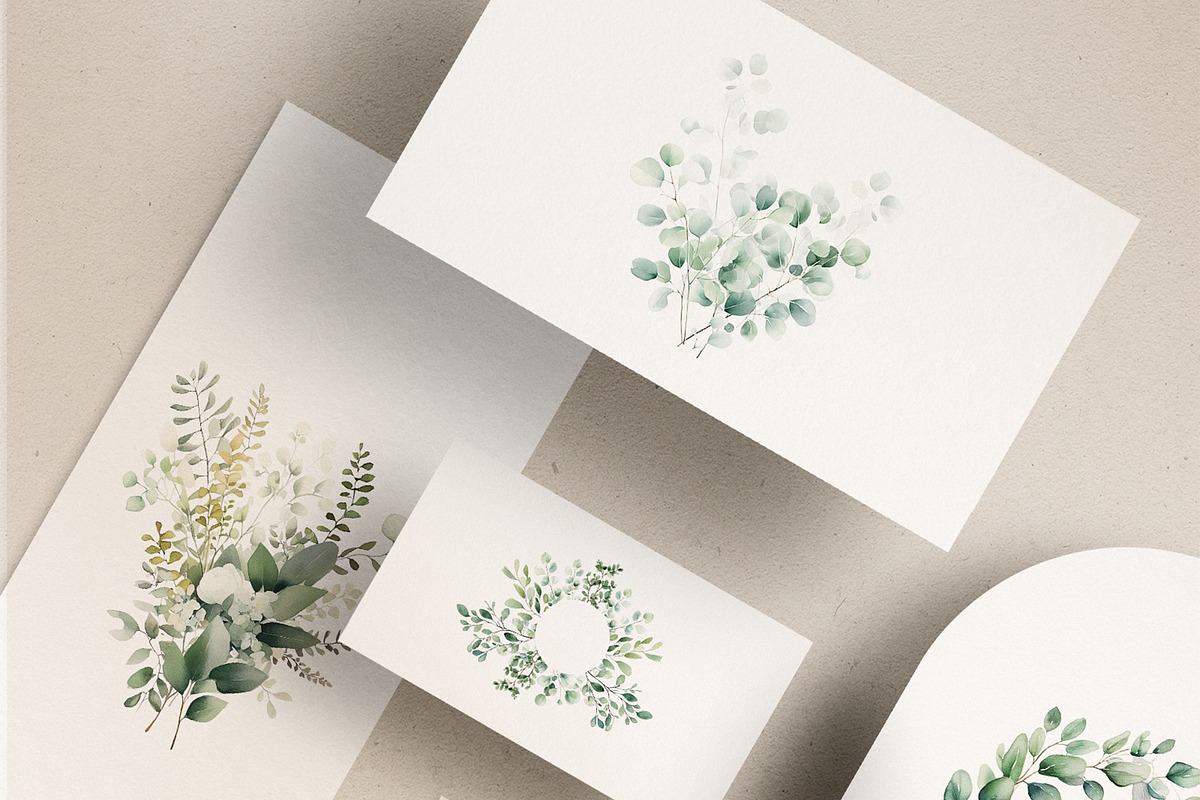 Eucalyptus Watercolor Collection, an Object Illustration by Pati Paints (Photo 10 of 11)