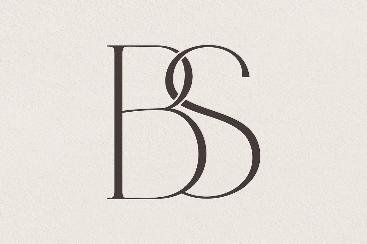 BS monogram logo, a Branding & Logo Template by LINKED LETTERS STUDIO