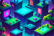 24 Game Platform Background, a Background Photo by Design_Planet (Thumbnail 12 of 12)