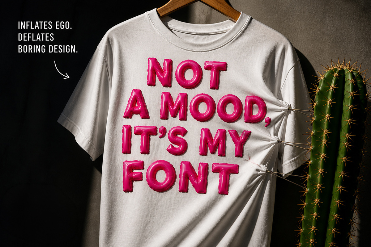 Pink Balloon Font, a Sans Serif Font by Handmadefont (Photo 14 of 21)