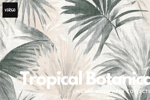 30+ Tropical Botanical Wallpapers, a Decorative Illustration by Virgo Studio