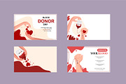 Blood donor day vector bundle, an Education Illustration by foxndeer (Thumbnail 2 of 4)