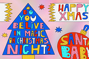1970 PSYCHEDELIC CHRISTMAS LETTERING, an Illustration by okchizh (Thumbnail 6 of 6)
