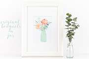 50% OFF Peach peonies Watercolor, an Illustration by LABFcreations (Thumbnail 12 of 12)
