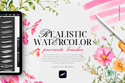 Watercolor Realistic Soft Brushes, a Brush Add-On by Spasibenko Art (Thumbnail 1 of 14)