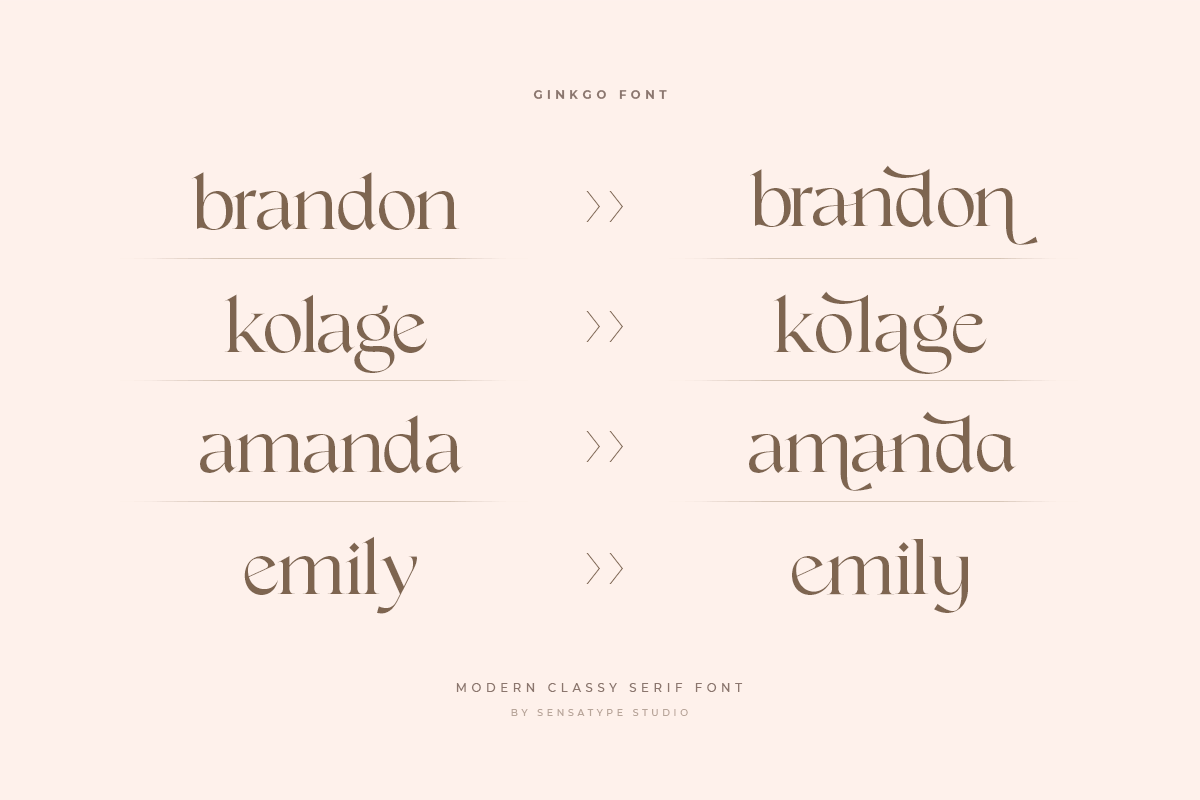 Ginkgo - Modern Classy Serif Font, a Serif Font by Sensatype (Photo 6 of 20)