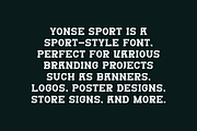 Yonse Sport - Sports Font, a Slab Serif Font by Iqsiart Studio (Thumbnail 6 of 8)