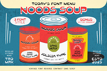 Noods Soup | Retro Vintage Typeface