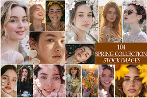 104 Spring Aesthetic Stock Image, a Graphic by YA Design