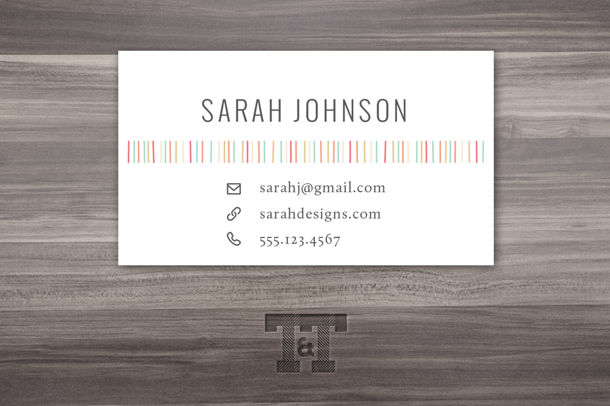 Fun & Sassy Lines Calling Card, a Business Card Template by Twilight & Twine (Photo 2 of 3)
