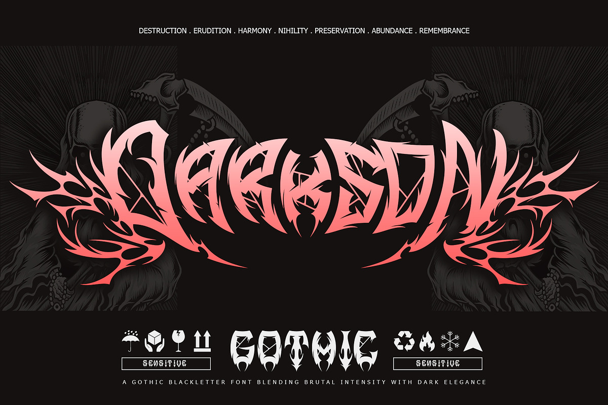 Demon Crown – Gothic Font, a Blackletter Font by Letterara (Photo 3 of 15)