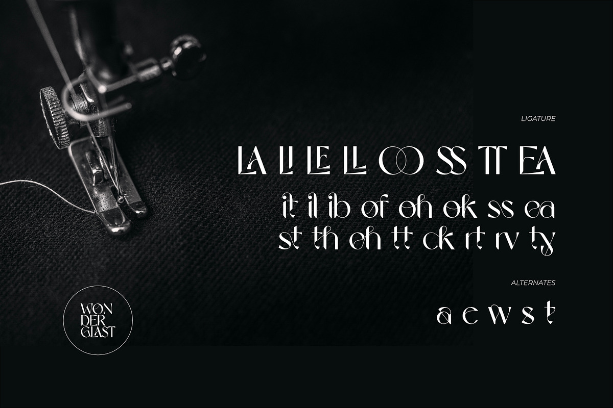 Wonderglast - Stylist Sans, a Sans Serif Font by ikiiko (Photo 7 of 8)