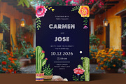 Mexican Wedding Invitation Set, an Invitation Template by Aarley Kaiven (Thumbnail 2 of 4)