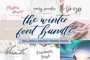 The Winter Font Bundle, a Script Font by Beck McCormick (Thumbnail 1 of 9)