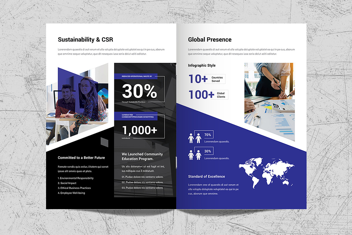 Company Profile Brochure Template, a Brochure Template by White Graphic (Photo 9 of 11)