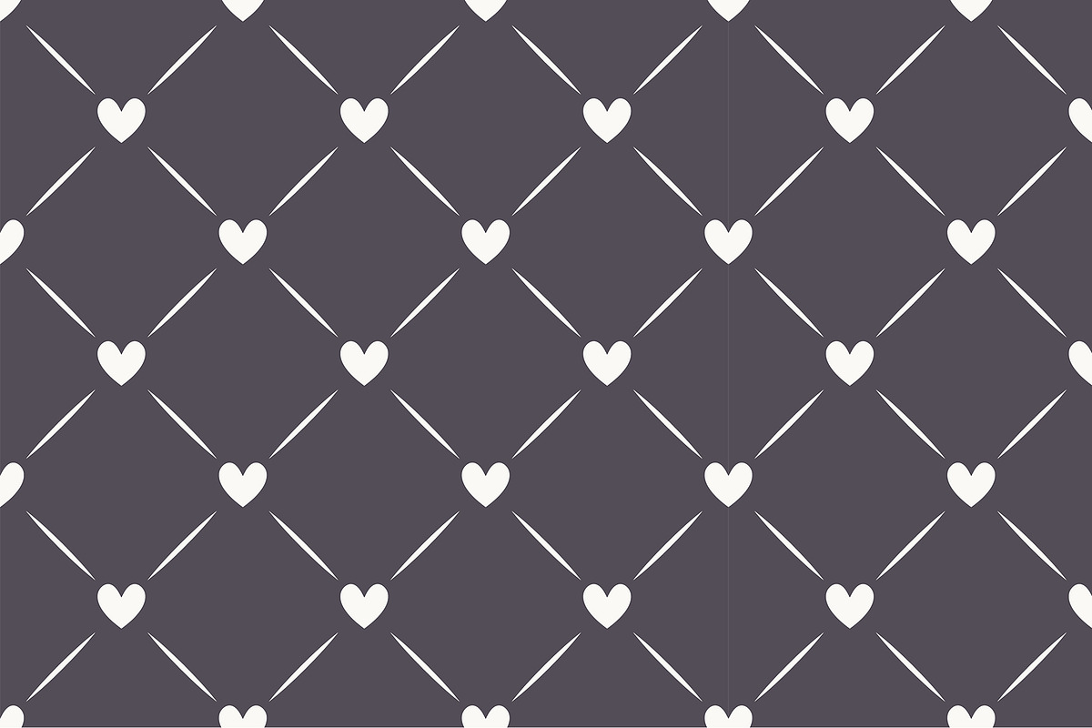 Hearts Seamless Patterns Set, a Pattern Graphic by Curly_Pat (Photo 6 of 9)