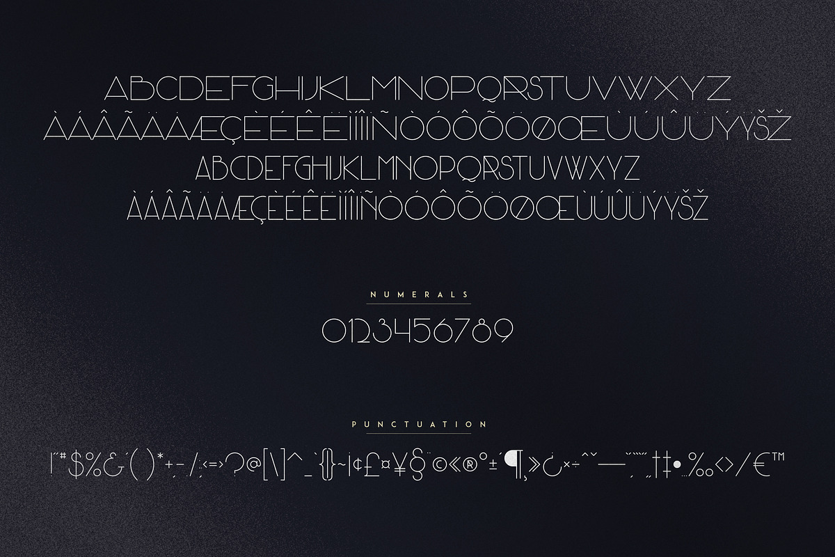 Monday Boulevard - Art Deco Typeface preview 7