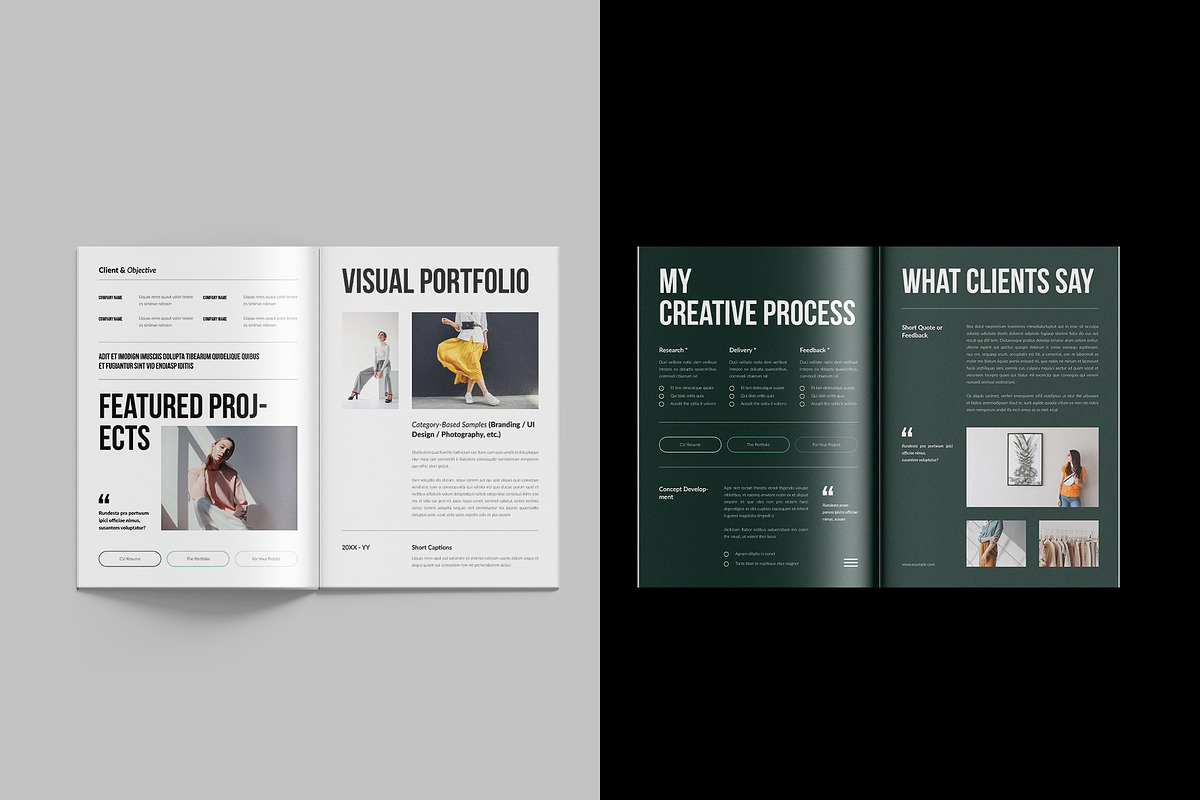 Resume | Portfolio Brochure Template, a Brochure Template by StyleArt (Photo 7 of 10)